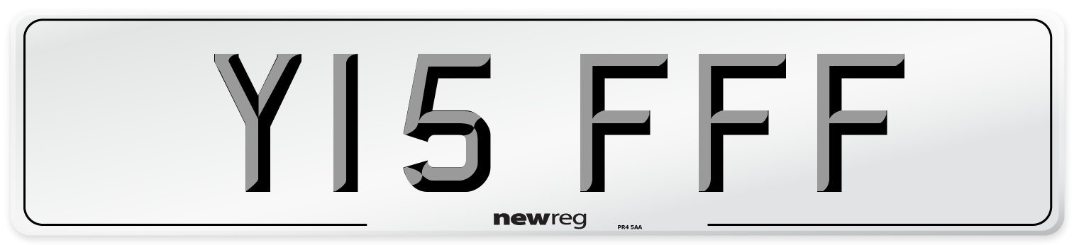 Y15 FFF Number Plate from New Reg